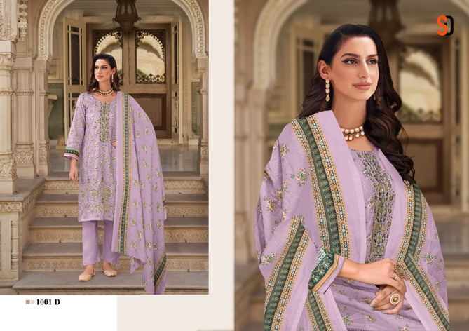 Bin Saeed Color Collection By Shraddha Embroidery Patch Cotton Pakistani Suit Wholesale Online
